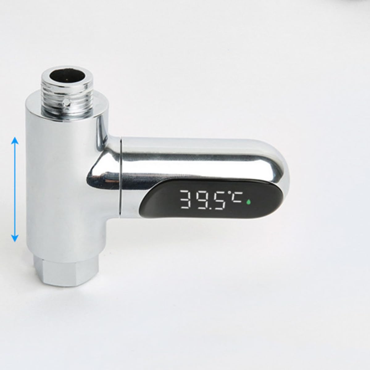 Abaodam Termómetro de Agua para Pantalla Led, sin Baterías, Rotación 360°, Material Abs y Pc, Medición de 5 a 85°c para Baño Seguro y Cómodo