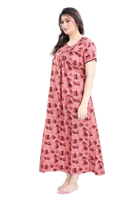 mannat Women's Maternity Feeding Cotton Fabric Nighty |Sleepwear |Nightdress |Female Nightwear DN-N1149C 3 5165OuCl8VL