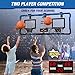 HYES 2 Player Basketball Game, Dual Shot Over The Door Mini Basketball Hoop Indoor with Scoreboard, Basketball Toy Gifts for Kids Boys Girls Adults, Suit for Bedroom/Office/Outdoor/Pool, Blue
