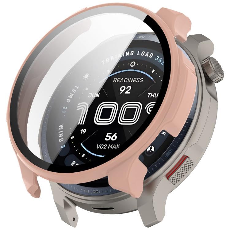 SHIHUI For Amazfit Balance 2 Tempered Film Integrated PC Watch Protective Case(Black)(Ink Blue)(Green) etc(Pink)