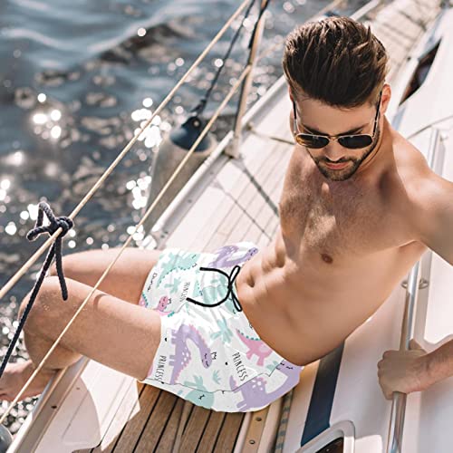 Maillots de bain pour hommes motif de dinosaure mignon HadHfun - 2