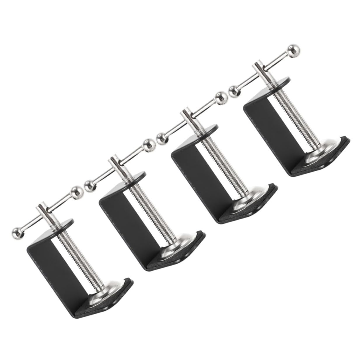 DOITOOL 360° Rotation Stainless Steel Desk Mount Clamp Table Mounting Clamp Firm Hold for Home Office