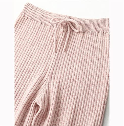 Pantalones de lana 100% premium Haitpant de punto sofisticado gris M 4