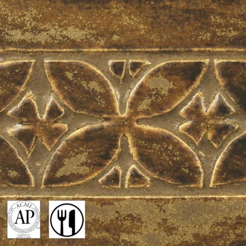 AMACO Potter's Choice High Fire Glaze Textured Amber