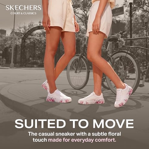 Skechers Skechers Court Classics Women's,Cordova Classic-Painted Flora,WHT,10 M US