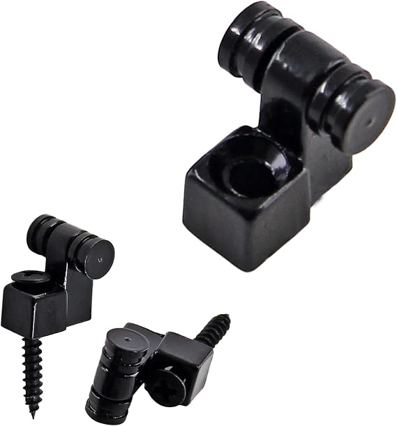 2 Pcs Guitar Roller String Tree, Black String Tree Retainer Telecaster String Guide Bass String Retainer Screw for Tele Start