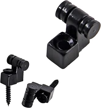 2 Pcs Guitar Roller String Tree, Black String Tree Retainer Telecaster String Guide Bass String Retainer Screw for Tele Start