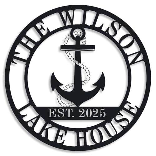 Personalized Lake House Decor, Custom Nautical Wall Decor, Nautical Decor