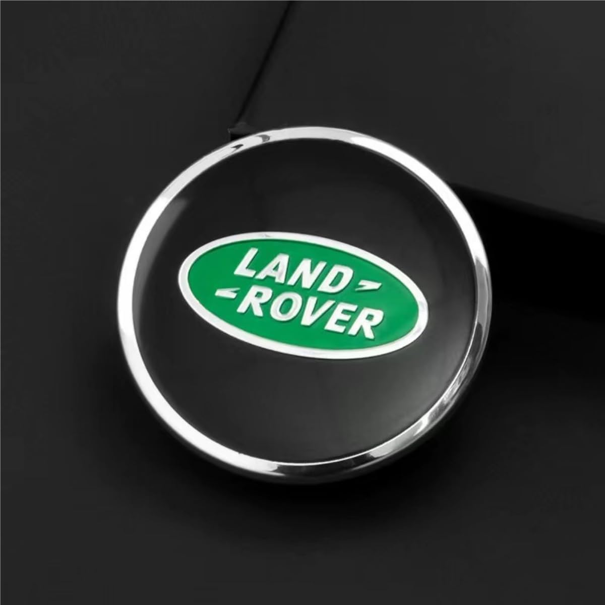 4PCS Wheel Center Cap Covers with 4PCS Tire Valve Stem Caps Covers Trim (Green+Black)