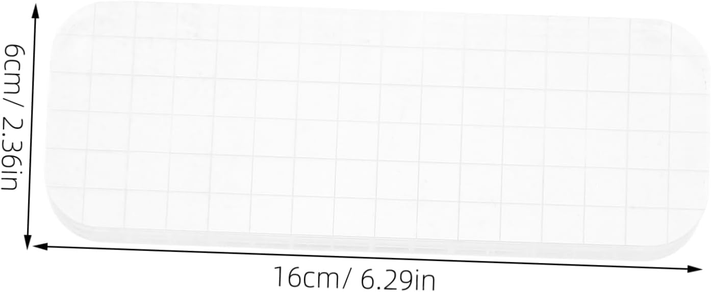 4pcs Acrylic Stamping Block Seal Accessories Lines Stamping Blocks for DIY Projects