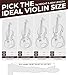 Vangoa Violin 4/4 Full Size Set Fiddle & Wireless Midi Controller Mixer Mute for Music Making
