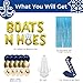Nautical Bachelorette Party Decorations Boats And Banner Boats N Balloons Blue Bachelorette Party Favors Nautical Bridal Shower Decorations Bachelorette Balloons Cruise Bachelorette Veil