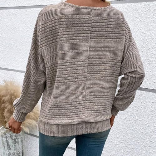 Women's Soft Solid Batwing, Inauguratei Women's Soft Solid Batwing Sleeve Pullover Long Sleeve Top, Tunic Pullover Sweaters4