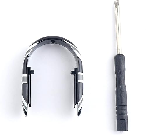 Vista 55 de Funda para llavero con accesorios para Mini Cooper F54 Clubman 55 F56 F57 F60 Countryman hasta 2023 Union Jack en forma de U Oro