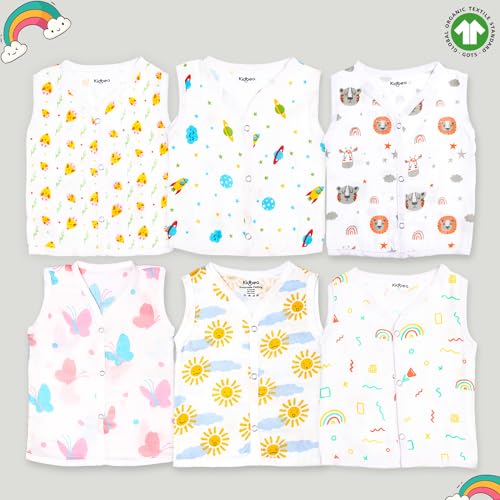 Image of Kidbea Extra Soft Mulmul Cotton Jhabla Cloth for New Born Baby Set