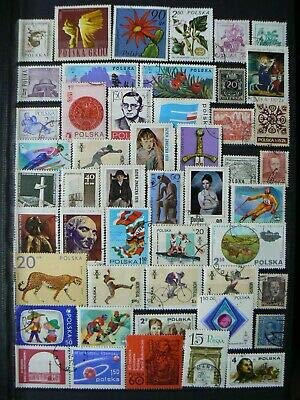 IHC ~ POLASKA 100 Different Stamps LOT (Large and Small)