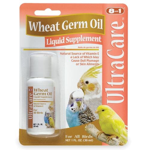 8 in 1 Ultra Care Wheat Germ Oil Liquid Supplement for Birds (1 oz.)