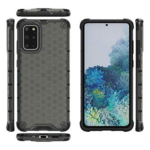 Image of Glasgow | for Samsung Galaxy S20 Plus Honeycomb Dual Layer Hard Back Bumper Case Cover for Samsung Galaxy S20 Plus - Black