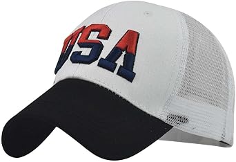 Patriotic USA Hats for Men 4th of July Hats America Hat Mens American Flag Trucker Hat Baseball Caps