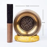 Himalayan Bazaar Nagy Tibeti Hangtál Szett - Bronz, 5 Hüvelykes - Meditációhoz, Relaxációhoz - Mantra Mintával, Selyempárnával

AI: Himalaya 2