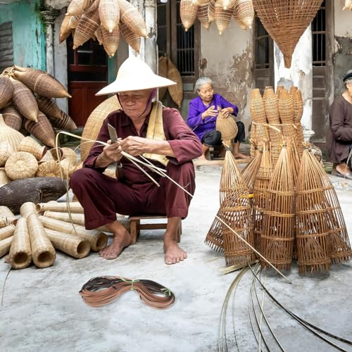 SEWACC Tiras Vime para Reparo Móveis Artesanato Tiras Plástico Vime Falso para Tecelagem Tiras Cana