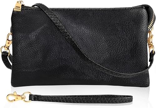 Humble Chic NY Vegan Leather Wristlet Purse for Women - Small Clu...
