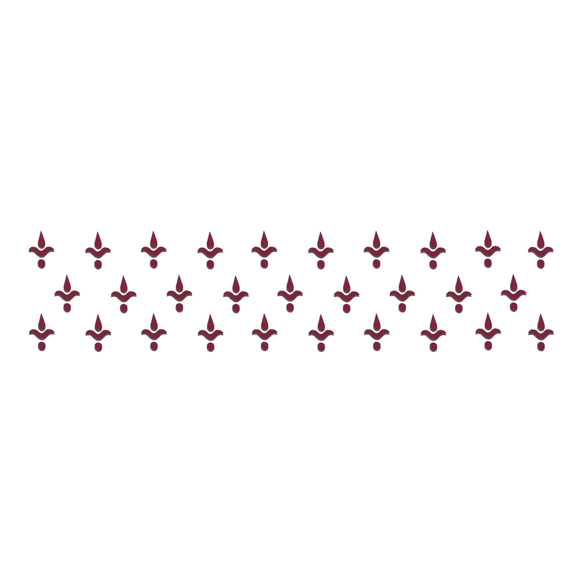 Comet Busters Maroon Abstract Design Bindis | Handcrafted Stick-On Bindis (BV2340)-picture-18