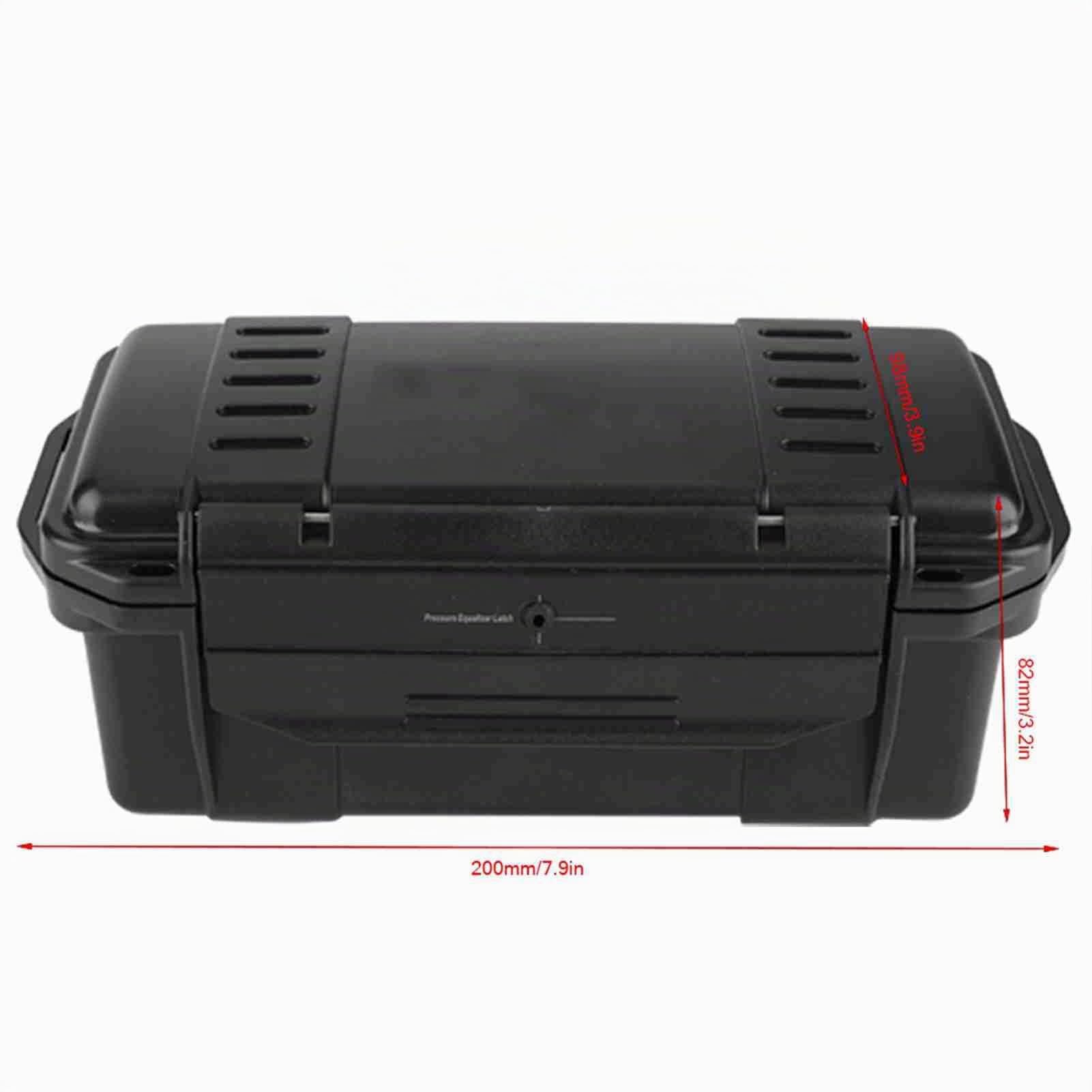 Dioche Outdoor Aufbewahrungsbox, stoßfest & wasserdicht, druckfest, versiegelt, 3 Größen verfügbar - Schockproof Schutzkoffer für Zubehör (C: 200 x 98 x 82 mm)