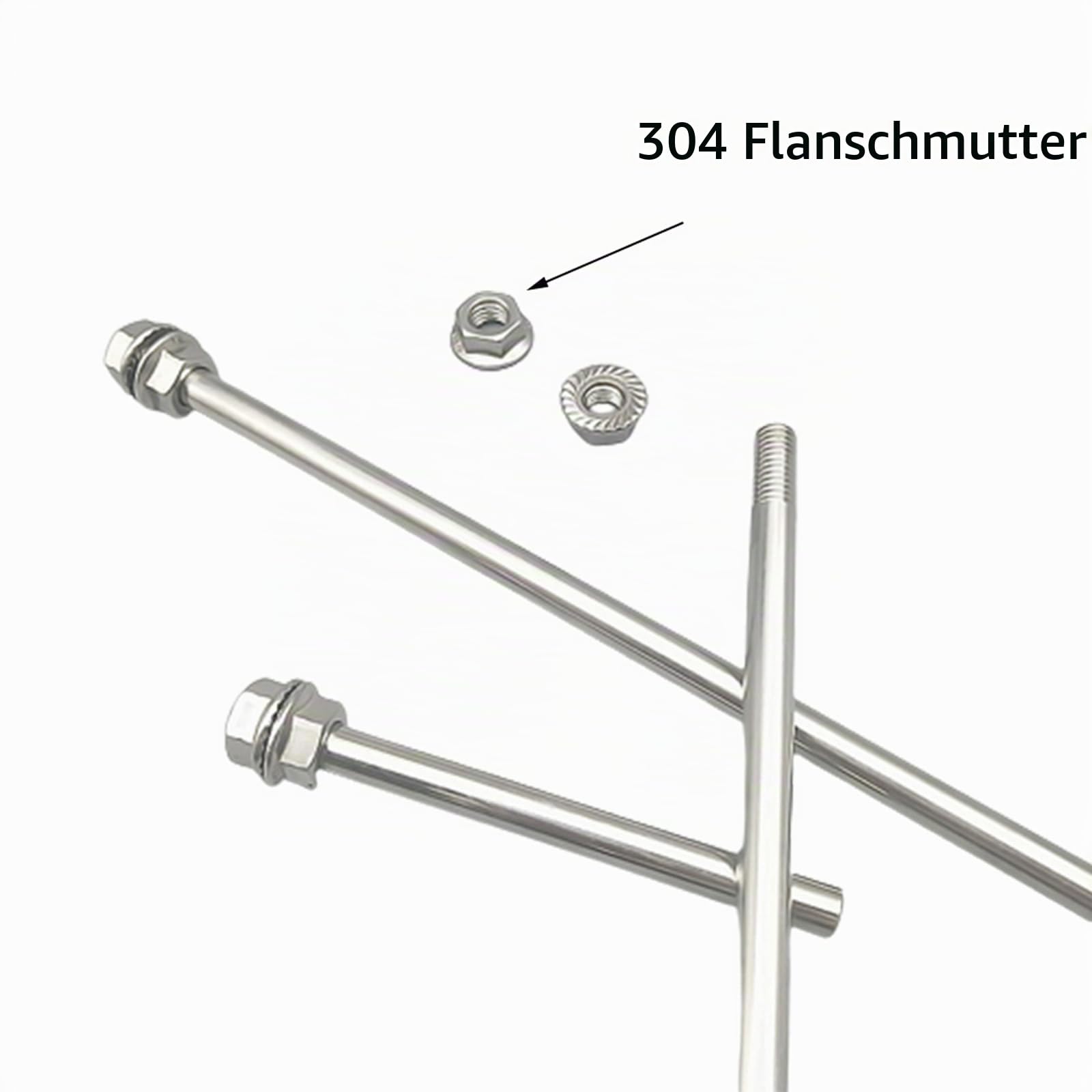 304 Edelstahl-Rührstab Sägezahn-Rührer Dispergierscheibe mit 25 cm Rührstab, Runde Platte Dispergierpropeller-Rührblatt-Mixer(5cm)