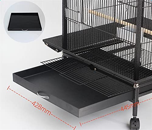 Tiiiopkvvv QS3/40576 New Large Parrot Bird Cage Play Top Pet Metal Cockatiel Macaw Cockatoo Crate House Bird Supplies Use thumb #2