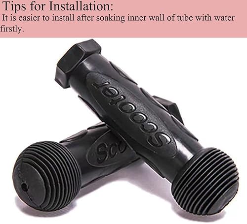 Miniatura 6 de Paquete de 4 empuñaduras de repuesto antideslizantes para manillar, agarre de mano de goma para micro scooters, mango de patinete de 2/3/4 ruedas,