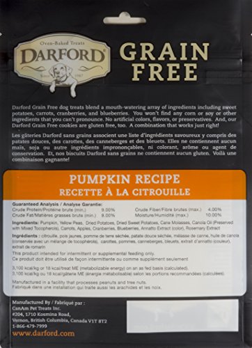 Grain Free Pumpkin Recipe Dog Treats, 12Oz #TOP2