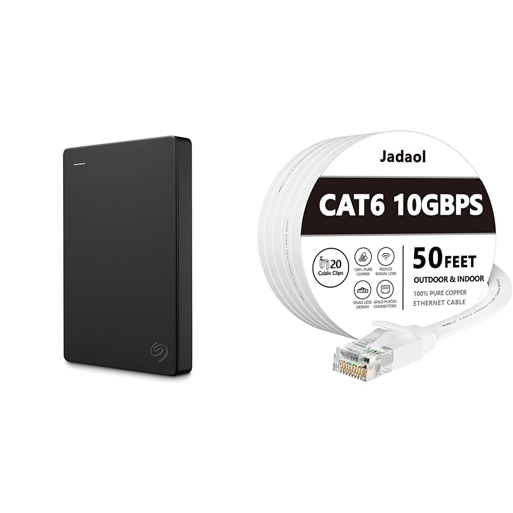 Amazon.com: Seagate 1TB Portable External Hard Drive, Jadaol 50 ft