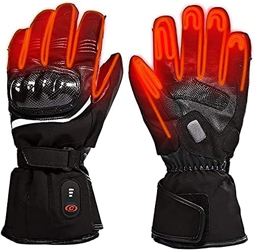 Gants de moto chauffants tactiles et imperméables pour l'hiver taille M