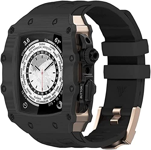 Kit boîtier carbone Apple Watch 45mm anti-choc et élégant