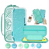 Switch Lite Accessories Carrying Case Set, Switch Lite Storage Bag with TPU Glitter Protective Cover