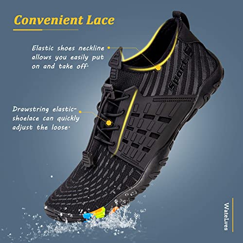Image of WateLves Water Shoes Mens Womens Beach Swim Shoes Quick-Dry Aqua Socks Pool Shoes for Surf Yoga Water Aerobics