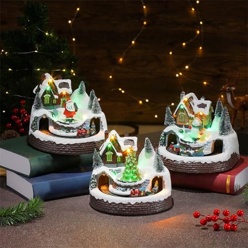 Train de Noël en résine, le cadeau idéal pour illuminer le salon
