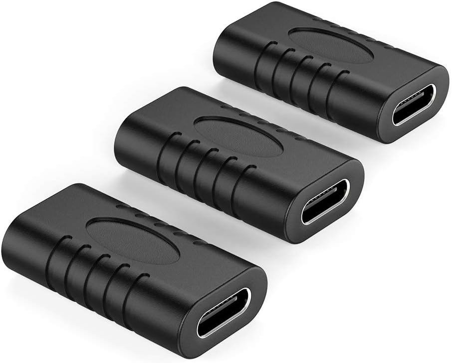 aceyoon USB C 3.1 Female to Female Adapter 3 Pack OTG Type C Converter 10Gbps Gen 2 USBC Charger Connector compatible for Huawei Pixel HTC Nexus 6P 5X USB C Devices