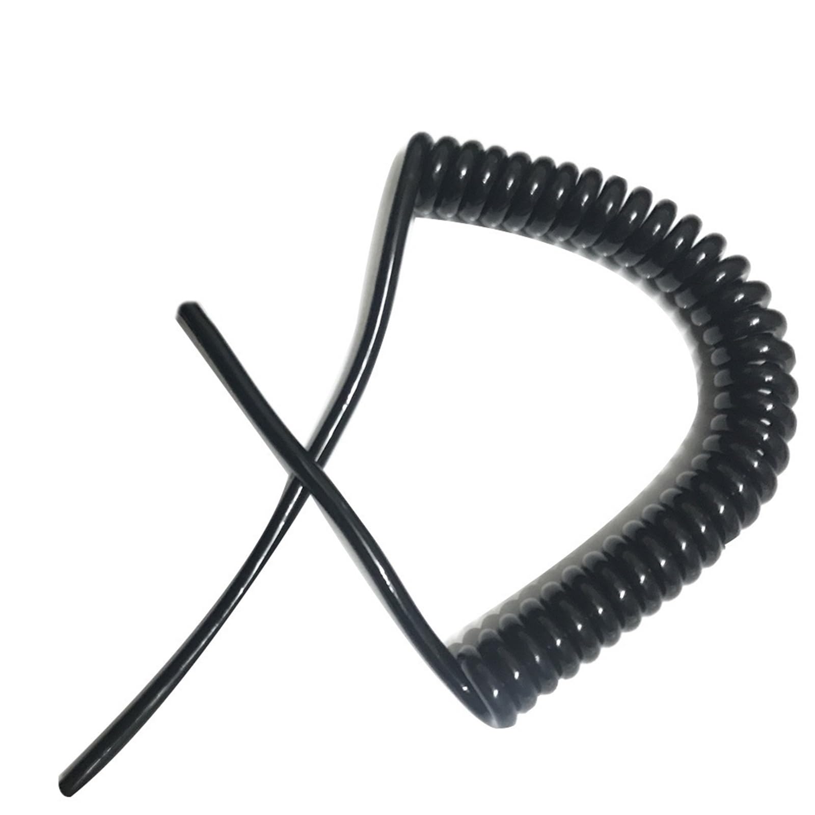 Kabel spiralny sprężynowy spiralny kabel spiralny 2 rdzenie teleskopowa linia zasilająca 0,75 mm kwadratowy przewód sprężynowy kabel spiralny AC zwijana cewka