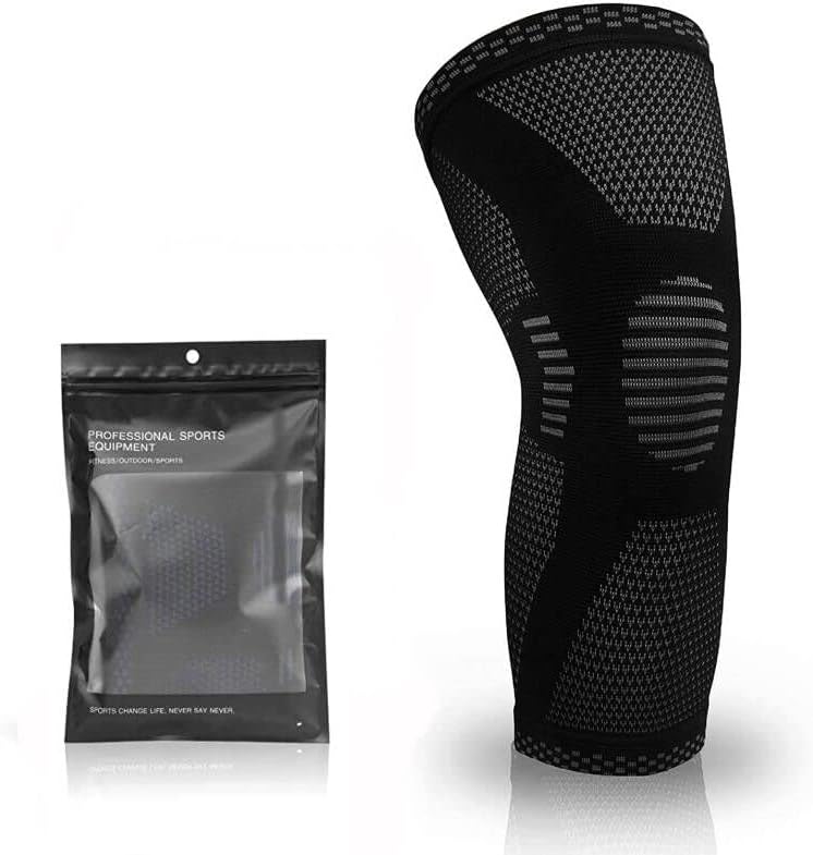 Knee Compression Sleeve Best Knee Brace for Knee Pain for Men & Women Knee Support for Running, Basketball, Weightlifting, Gym, Workout, Sports