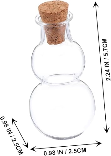 Miniatura 4 de Didiseaon Botella de deseos Terrarios Frasco de vidrio Miniture Decoración Miniatura Botellas de vidrio Botellas de mensaje de vidrio Pequeña