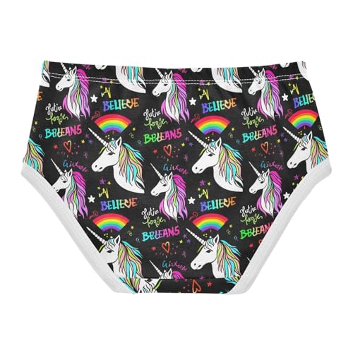 White Unicorn Rainbow Toddler Girls's Underwear 2T 202c18702