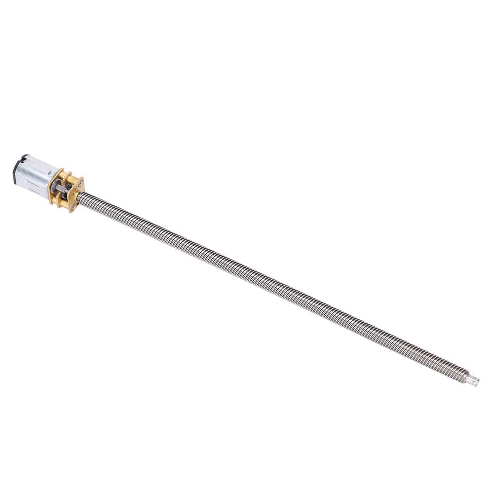 Walfront Skrzynia biegów DC T5 x 160 mm N20 W/długi wał wyjściowy prąd stały do zamków elektronicznych, inteligentnych samochodów, robotów, kamer itp. (DC6 V 60 RPM)