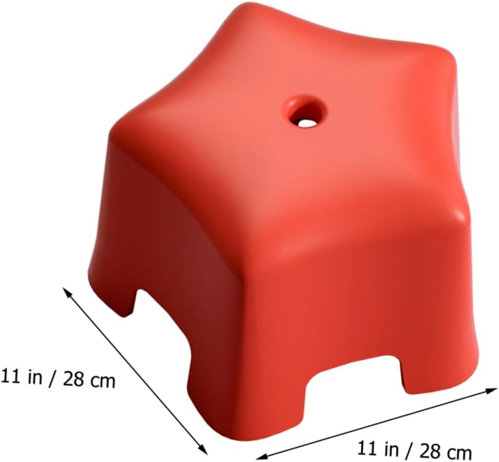Cabilock Non-Slip Plastic Stool Sea-Star Shape Boys and Girls Bathroom Step Stool Home Use