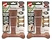 Ethical Pet 2 Pack of Bambones Plus Dog Chew Toys, Large 7 Inch, Beef Flavor