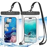 SijiRuge [2個セット]防水ケース 顔認証 密封 水中撮影 タッチ可 ストラップ付き 携帯電話用ドライバッグ Sony Xperia/Samsung Galaxy/Google Pixel/iPhone/AQOUS 7.0インチ以下全機種対応 スマホ防水ケース お風呂用 雨の日 旅行 釣り 水泳 海 りシュノーケリン プール 温泉など適用