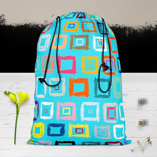 Image of ArtzFolio Geometric Pattern D1 | Reusable Sack Bag | Bag for Gym, Storage, Vegetable & Travel