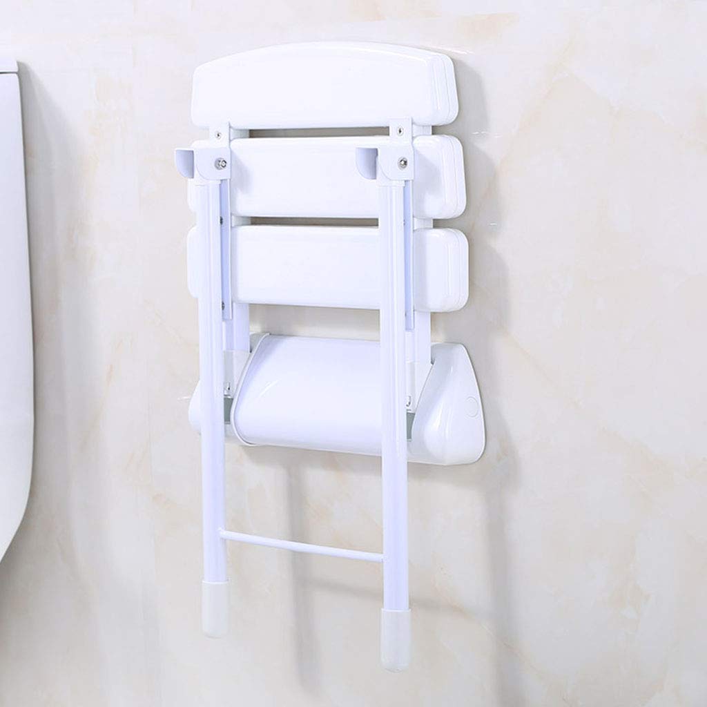 Silla de Ducha con Patas de Apoyo Montado en la Pared Plegable Taburete de baño Banco de Asiento Antideslizante para bañera Ayuda de Seguridad para el baño para discapacitados Personas Mayores Adult