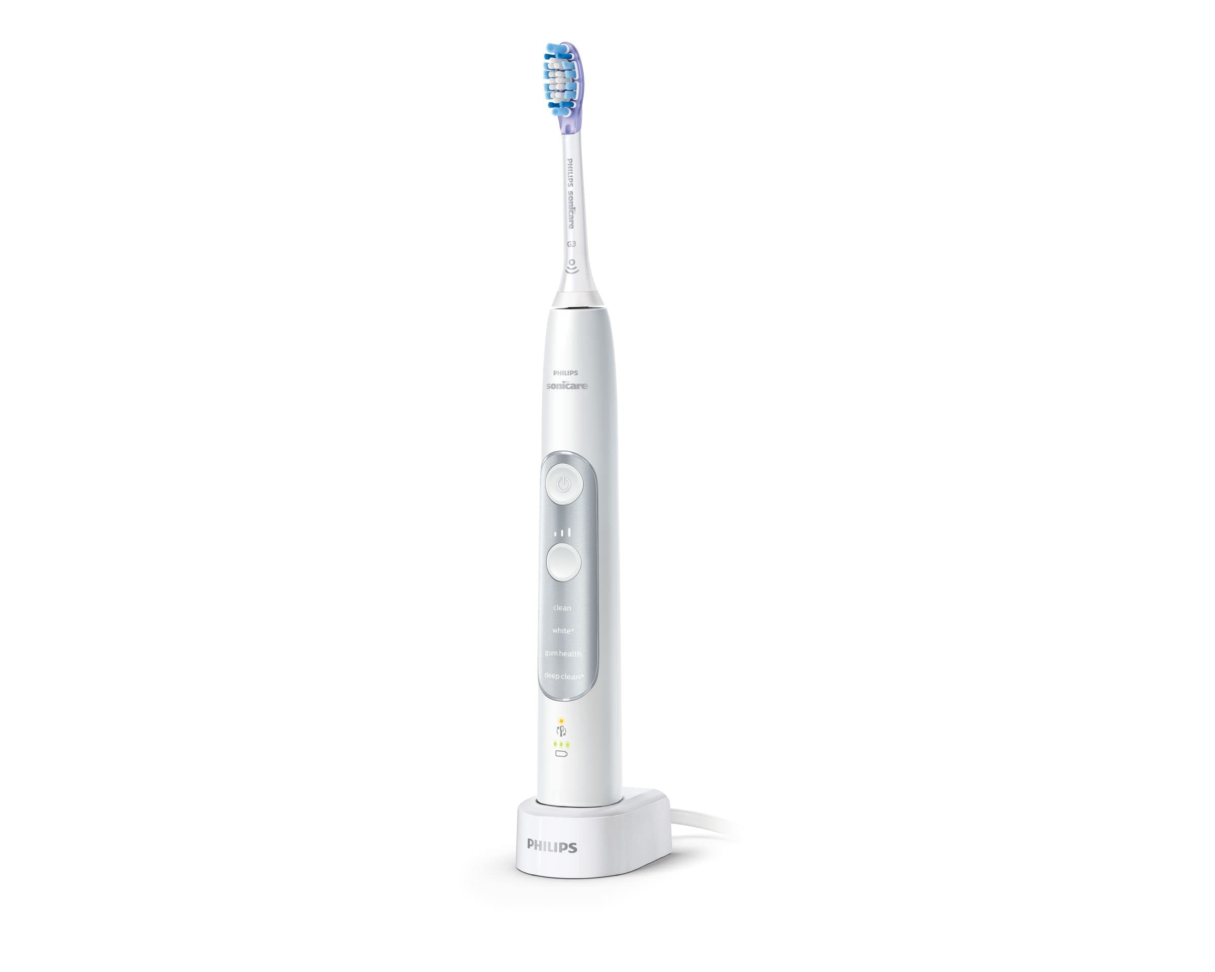 Philips Sonicare Expert Clean C3 - Spazzolino sonico con custodia da viaggio, 1 pezzo, colore: Bianco